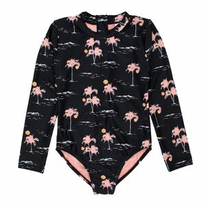 Feather 4 Arrow // WAVE CHASER SURF SUIT, long sleeve. Aloha Nights. Girls 10